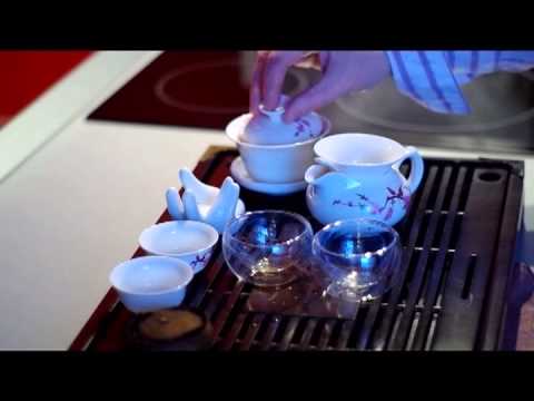 Китайский чай пуэр в мандарине