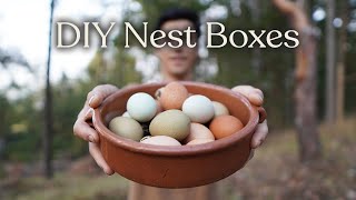 How to build Chicken Coop Nest Boxes (from Recycled Material)