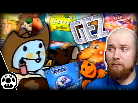 Mogi schaut alte Werbung an.