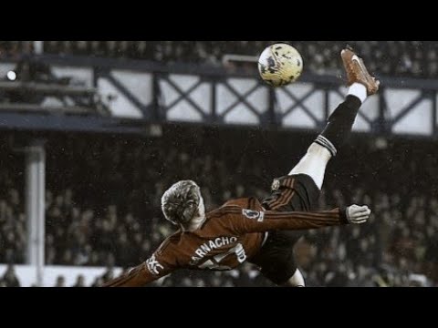 Garnacho UNBELIEVABLE Overhead Kick! 😲😯Everton 0-3 Man Utd 