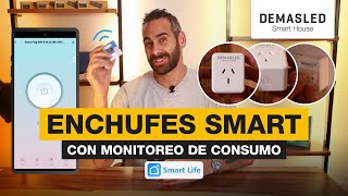 Video de Tomacorriente Enchufe Smart WIFI Monitoreo de Consumo 10A,