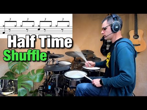 How To Play A Half Time Shuffle | Drum Lesson by Dex Star
