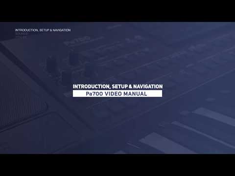 KORG PA700 видео инструкция Часть 1: Вступление, Настройки и Навигация