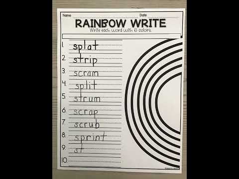 Word Work 3 letter blends