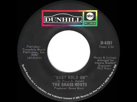 1970 HITS ARCHIVE: Baby Hold On - Grass Roots (mono 45)