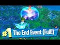 Fortnite THE END Event - Full Gameplay Reaction