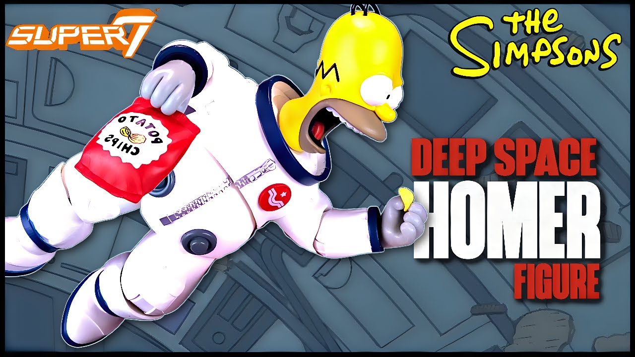 Super7 The Simpsons Ultimates Deep Space Homer Figure @TheReviewSpot