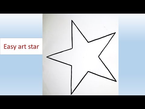 How to drawing a star easily for kids - YouTube
