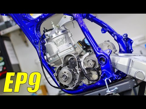 THE YZ500 ENGINE IS INSTALLED 😍 BRC Racing YZM500 | Steel Frame Yamaha Two Stroke Dirt Bike Build