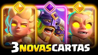 3 NOVAS CARTAS 2 de GRAÇA no CLASH ROYALE - ANÁLISE COMPLETA da NOVA TV ROYALE