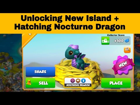 Unlocking new island + Hatching NOCTURNE Dragon || Dragon Mania legends