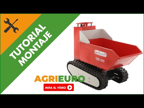Montaje Carretilla de ruedas a batería Geotech Pro Mini Dumper TMD 400
