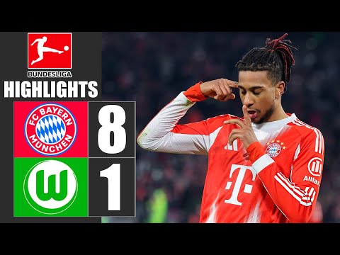 Bayern Munchen vs VfL Wolfsburg 8-1 Highlights | Bundesliga 2026 | wolfsburg bayern