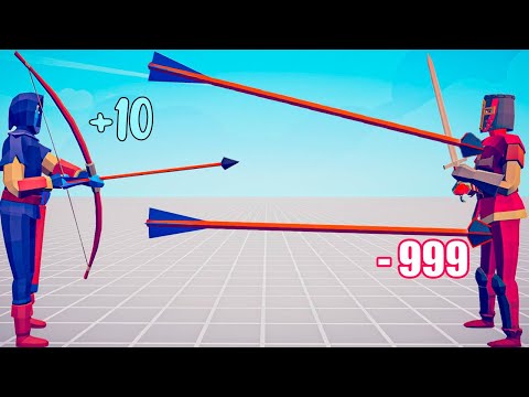 RANGED TOURNAMENT With Damage Indicator TABS   Totally Accurate Battle Simulator