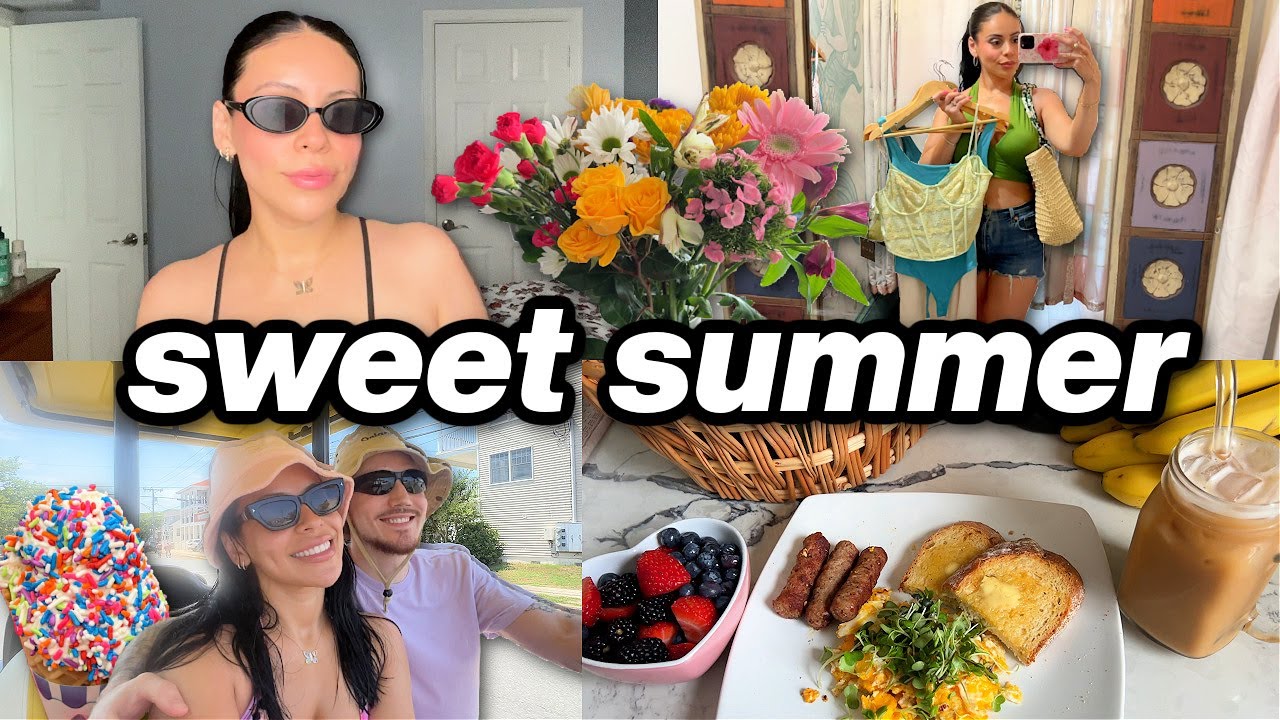 summer fun, beach trip, glowy morning skincare, favorite breakfast ☀️