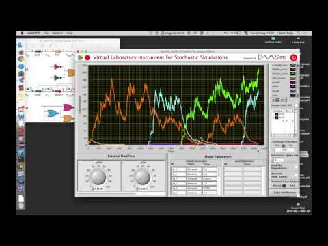 Simulation of Cello-designed genetic circuits in D-VASim