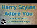 Adore You Karaoke - Harry Styles Instrumental Original Lower Higher Female Key