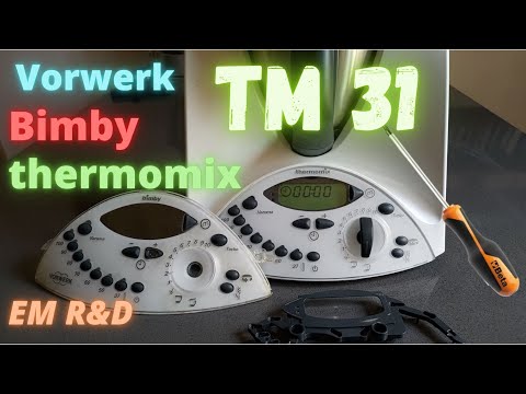 Thermomix TM31 Tutorial come cambiare la mascherina comandi frontale del Bimby -how change the panel