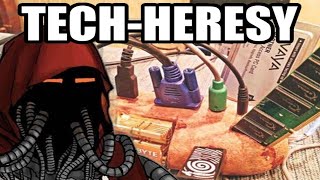 cursed computer images over Children of the Omnissiah