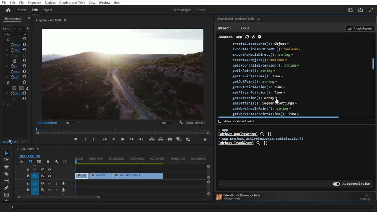 Premiere Pro Automation - ExtendScript Developer Tools