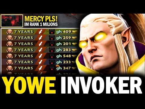 INCREDIBLE INVOKER BY YOWE DESTROYED SF MID | EPIC 23 KILLS GAME NO MERCY - DOTA 2 INVOKER