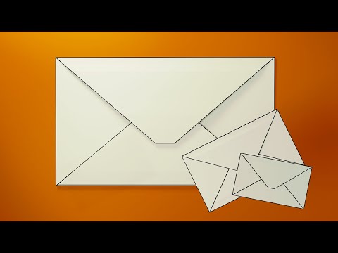 Как сделать конверт из бумаги (оригами конверт)