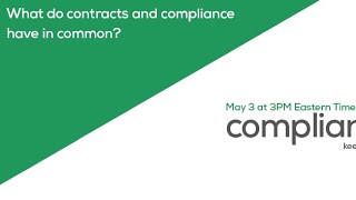 What do contracts and compliance have in common? Process!