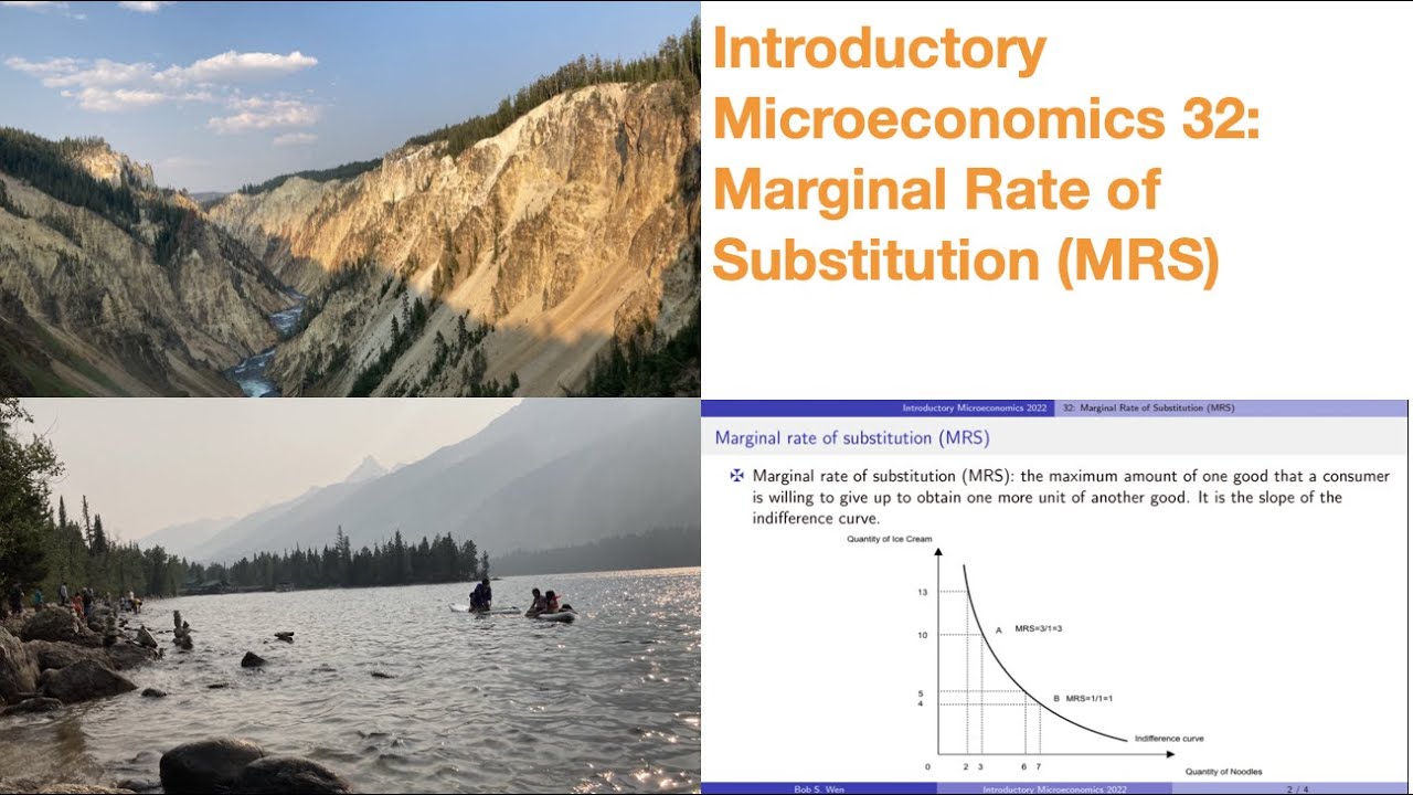 Introductory Microeconomics 32: Marginal Rate of Substitution (MRS)