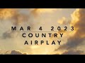 Billboard Top 60 Country Airplay Mar 4 2023