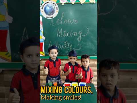 Colour Mixing Activity Today our little learners had an amazing time exploring the world of colours.
