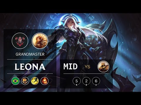 Leona Mid vs Azir - BR Grandmaster Patch 9.21