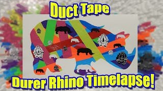 Duct Tape Durer Rhino Timelapse