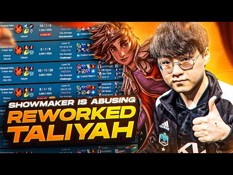 SHOWMAKER Abusing REWORKED Taliyah to RANK 1! *SHE'S OP???*