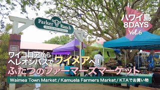 【ハワイ島8DAYS#6 】ハワイ島ラバーとわいわいワイメア │ 土曜日開催!2つのファーマーズマーケット │ KTAでBBQの食材探し │ タイトな乗り継ぎ間に合った? │ Hawaii Vlog