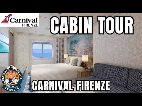 Thumbnail for 2 Showers In A Cruise Ship Cabin?! 😲🚿🚿 Carnival Firenze Oceanview Cabin Tour # 1416 | September 2025