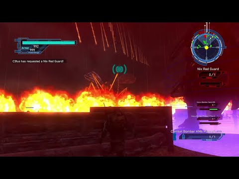 EDF 5 M96 Land of Monsters Inferno Air Raider Vesta run ( Earth Defense Force )