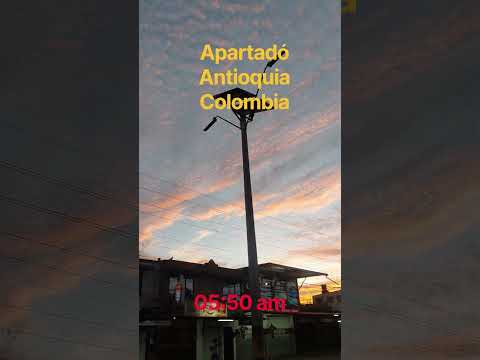 así  se vio el amanecer hoy en Apartadó Antioquia