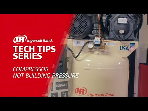 Compressor not building pressure/ ingersoll rand reciprocati...