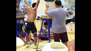 Lu Xiaojun 220kg Overhead Squat