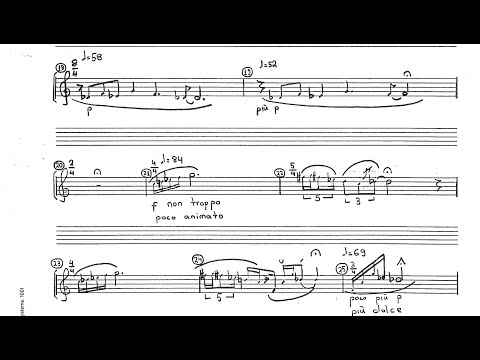 Anastassis Philippakopoulos - Polyaigos for Alto Flute (1992) [Score-Video]