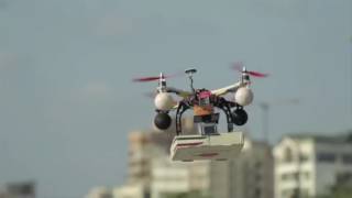 Pizza Delivery by drone in mumbai by Francesco Pizzeria