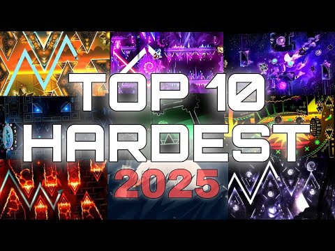 TOP 10 hardest levels in Geometry Dash | 4K | 2025