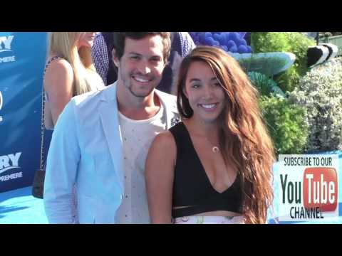 Alex Kinsey and Sierra Deaton at Finding Dory Premiere at El Capitan Theatre in Hollywood