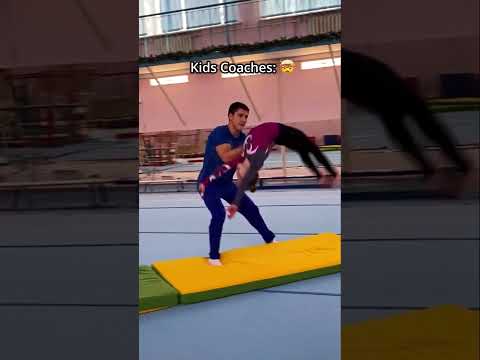 At what age do gymnasts get too heavy to spot?🤔 #gymnastics #sports #coach #save #fall