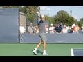 Roger Federer Forehand and Backhand Practice in HD