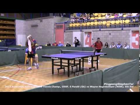 2013 Australian Veterans Table Tennis Champ., O50F, Wayne (NSW) vs Sharad Pandit (SA) , 5th Set