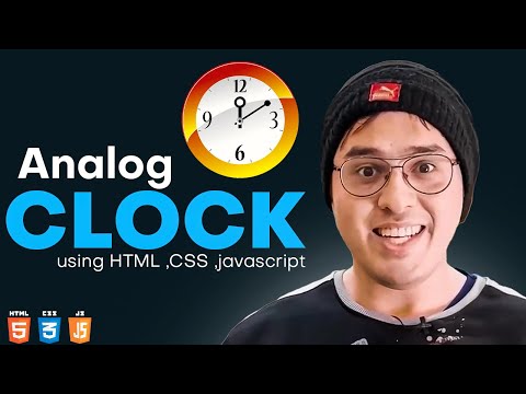 I Created an Analog Clock Using Pure HTML CSS and JavaScript