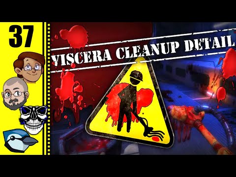 Let's Play Viscera Cleanup Detail Multiplayer Part 37 - Glitch Elevator Plz