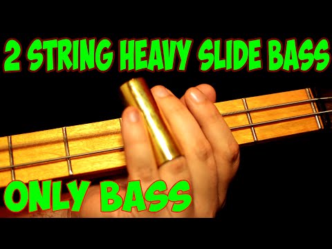 2 String Heavy Slide Bass Solo 4K only BASS - Mark Sandman Morphine, with Neural DSP Parallax