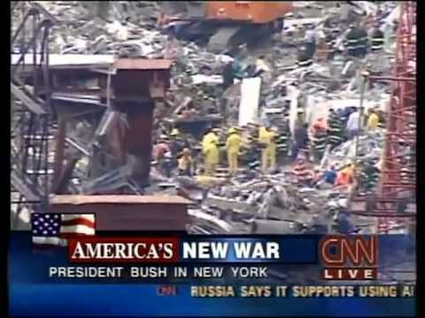 CNN 9/11 LIVE TV Coverage (9/14/01) 4:00 P.M - 4:15 P.M